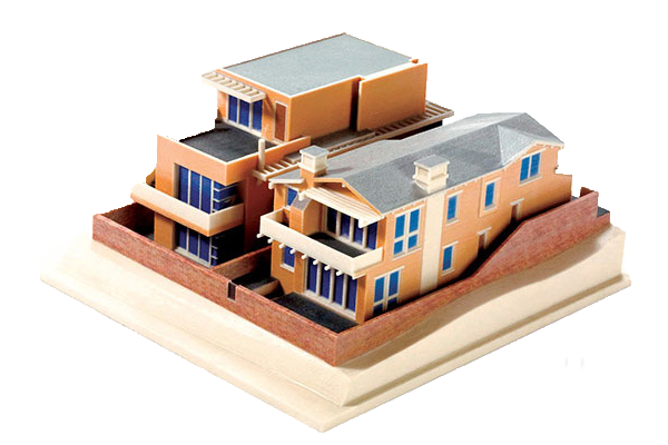 3d модели домов на лазере