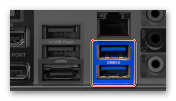 Пример USB-портов на компьютере