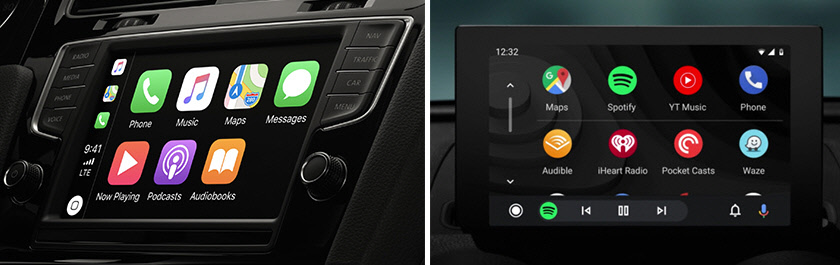Подключение телефона к машине через Apple CarPlay и Android Auto